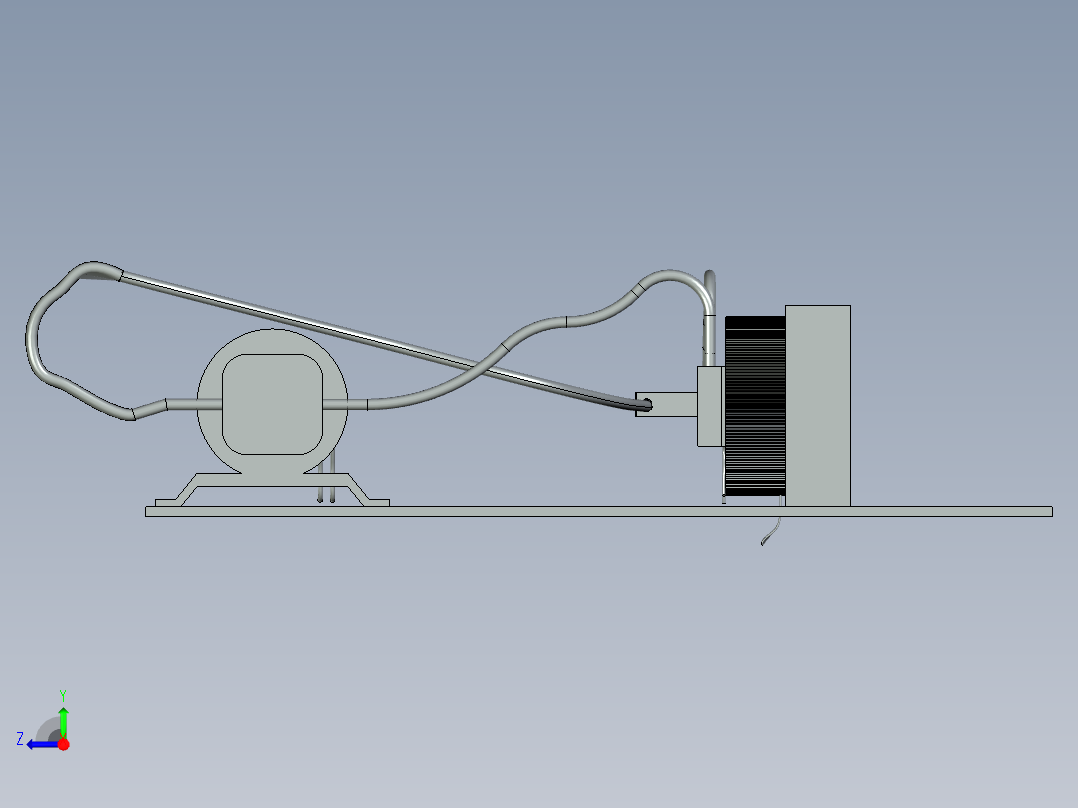 液体冷却系统右视图