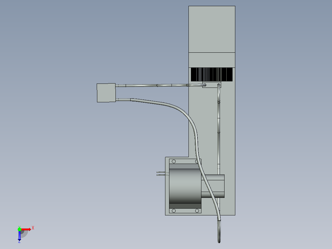 液体冷却系统俯视图