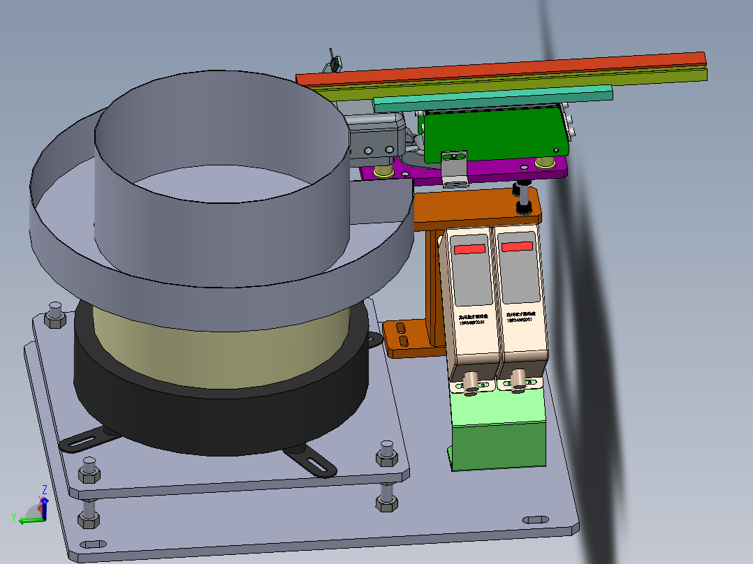 振动盘 外直径450 带直线送料器 300方案1