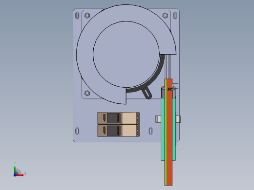 振动盘 外直径450 带直线送料器 300方案1前视缩略图