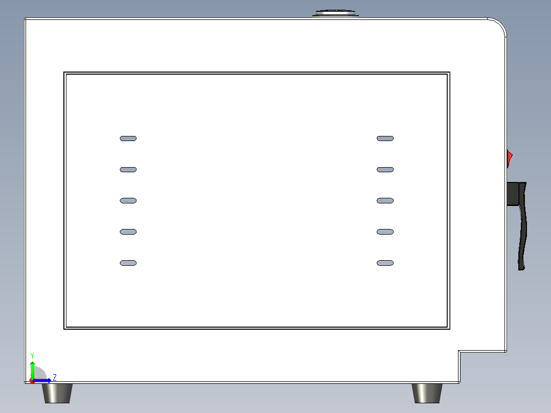 干燥箱子左视图