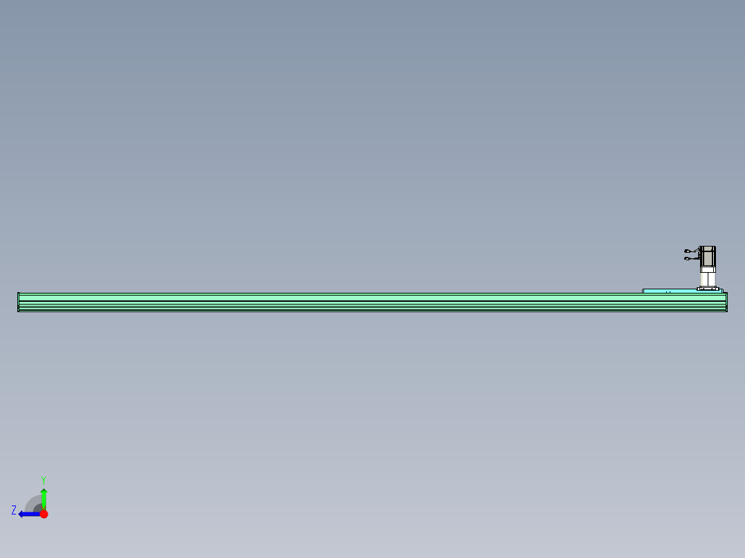 东锦齿条传动DH270G-L167-S3300-BU-减速机+750W.STEP右视图