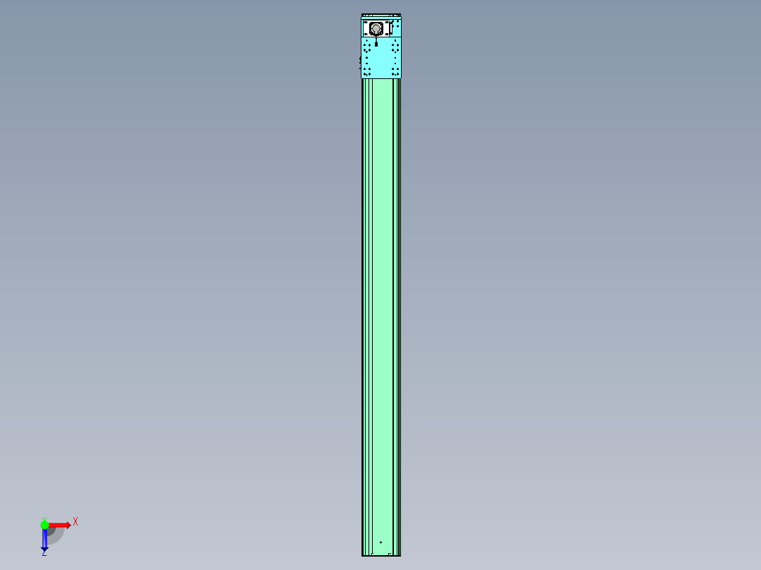 东锦齿条传动DH270G-L167-S3300-BU-减速机+750W.STEP俯视图