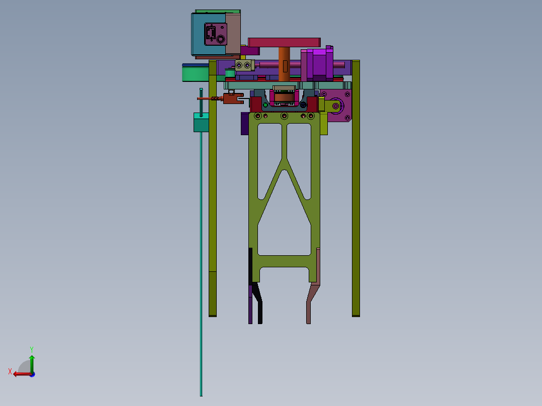双向对中夹爪后视图