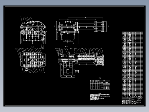 双螺杆挤出机设计全套资料CAD+说明