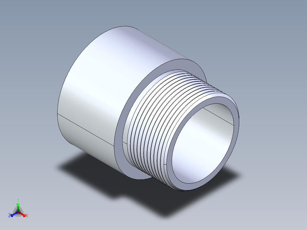 聚氯乙烯配件15-Sch80_MaleAdapter_SxMPT_836-025 _2.5in主视图