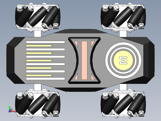 麦克纳姆轮小车前视缩略图