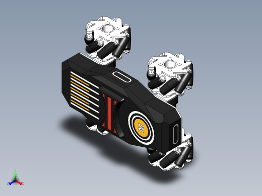 麦克纳姆轮小车正等轴测缩略图