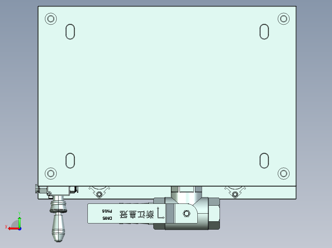 MCLG-C-CNC1笔记本CNC工装夹具三维模型后视图