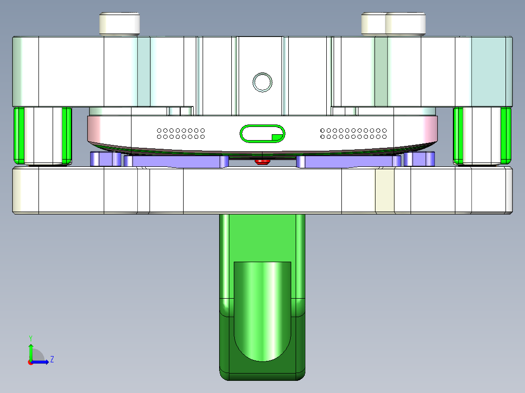 X1-笔记本CNC工装夹具三维模型CNC6kuaihuan-2015-03-26左视图