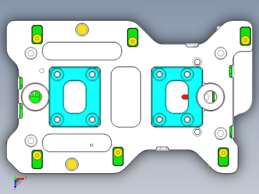 X1-笔记本CNC工装夹具三维模型CNC6kuaihuan-2015-03-26俯视缩略图