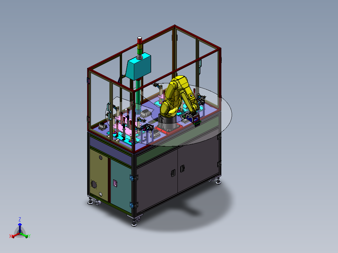 量产模具自动上下料sw18可编辑