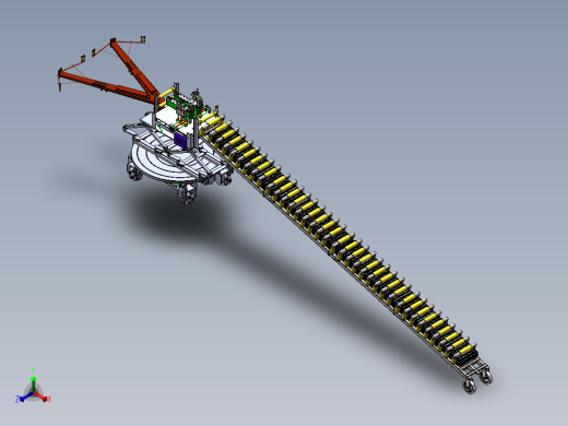 电缆输送正等轴测缩略图