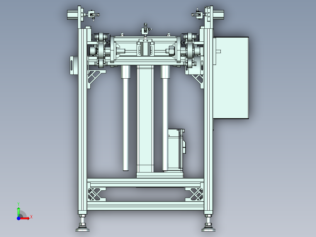 模组输送线设计前视图