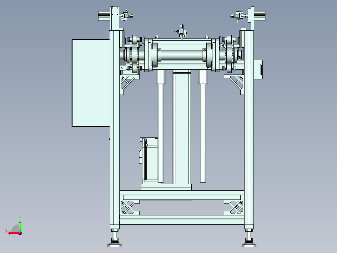 模组输送线设计后视图