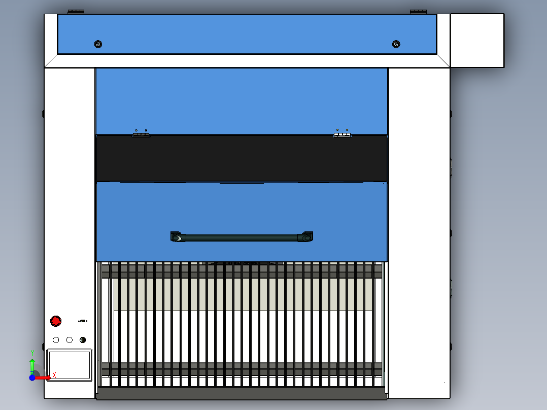 塑料和皮革专用激光切割机前视图