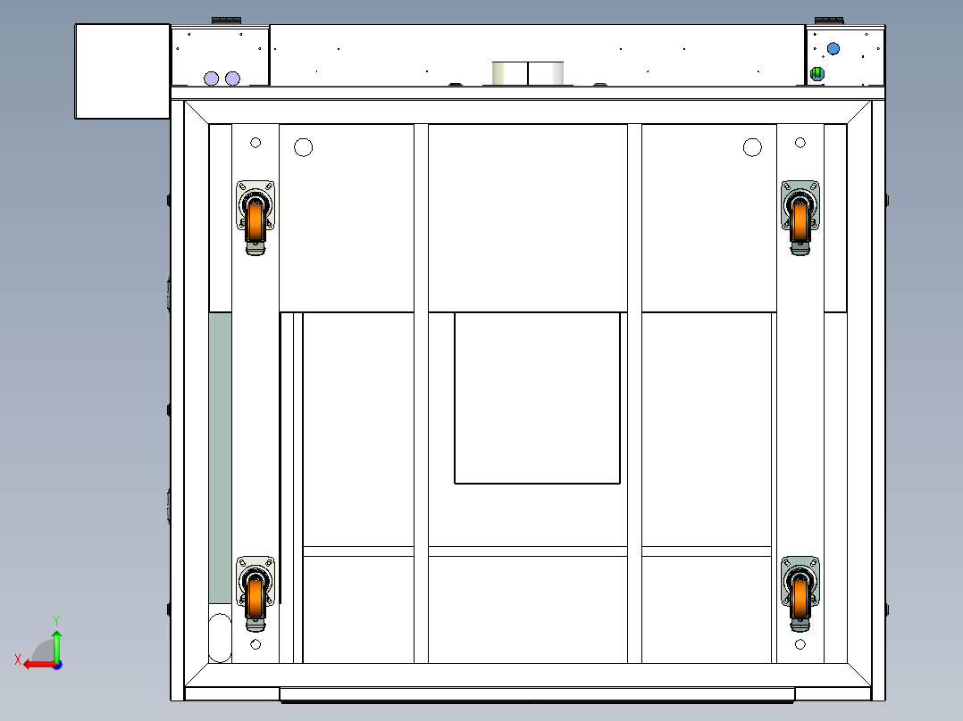 塑料和皮革专用激光切割机后视图