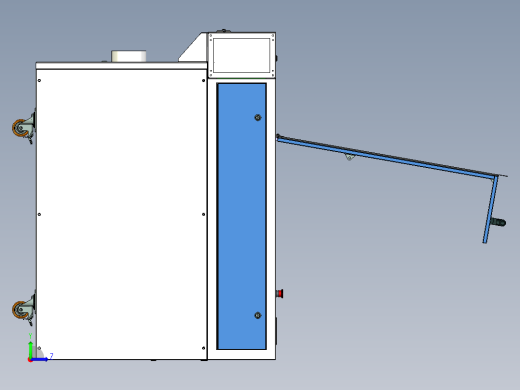 塑料和皮革专用激光切割机左视缩略图