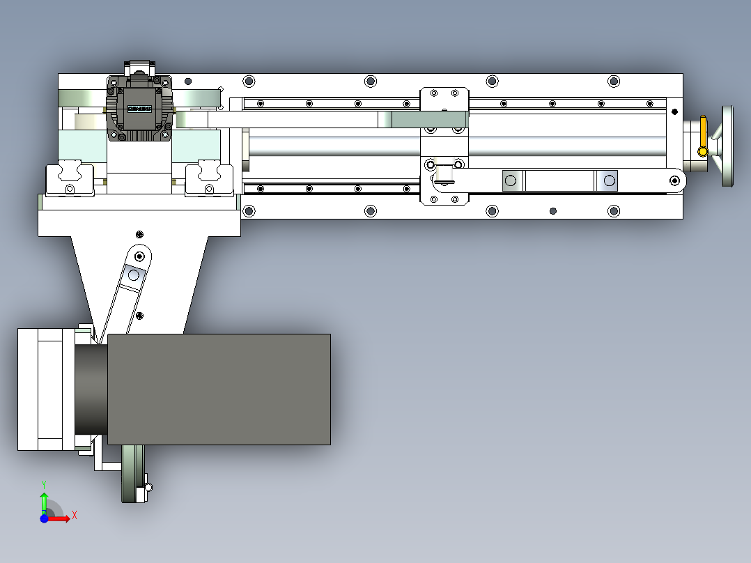 双升降多轴模组前视图