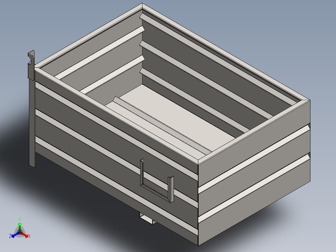 A0002581-工业运输箱主视图