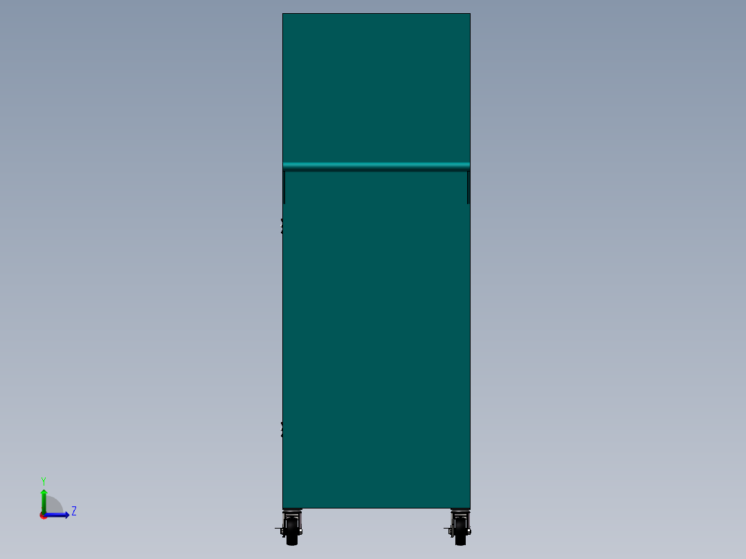 货架、周转小车左视图