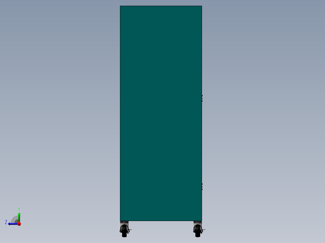 货架、周转小车右视图