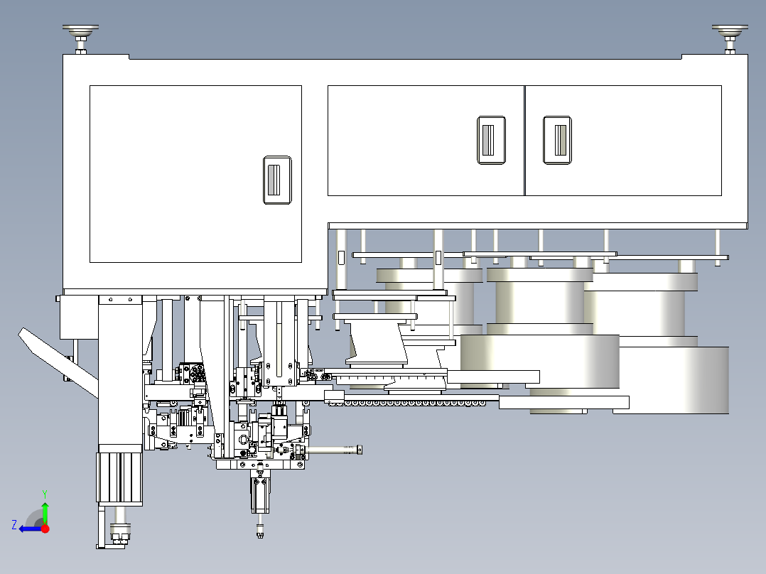 电位器自动组装机右视图