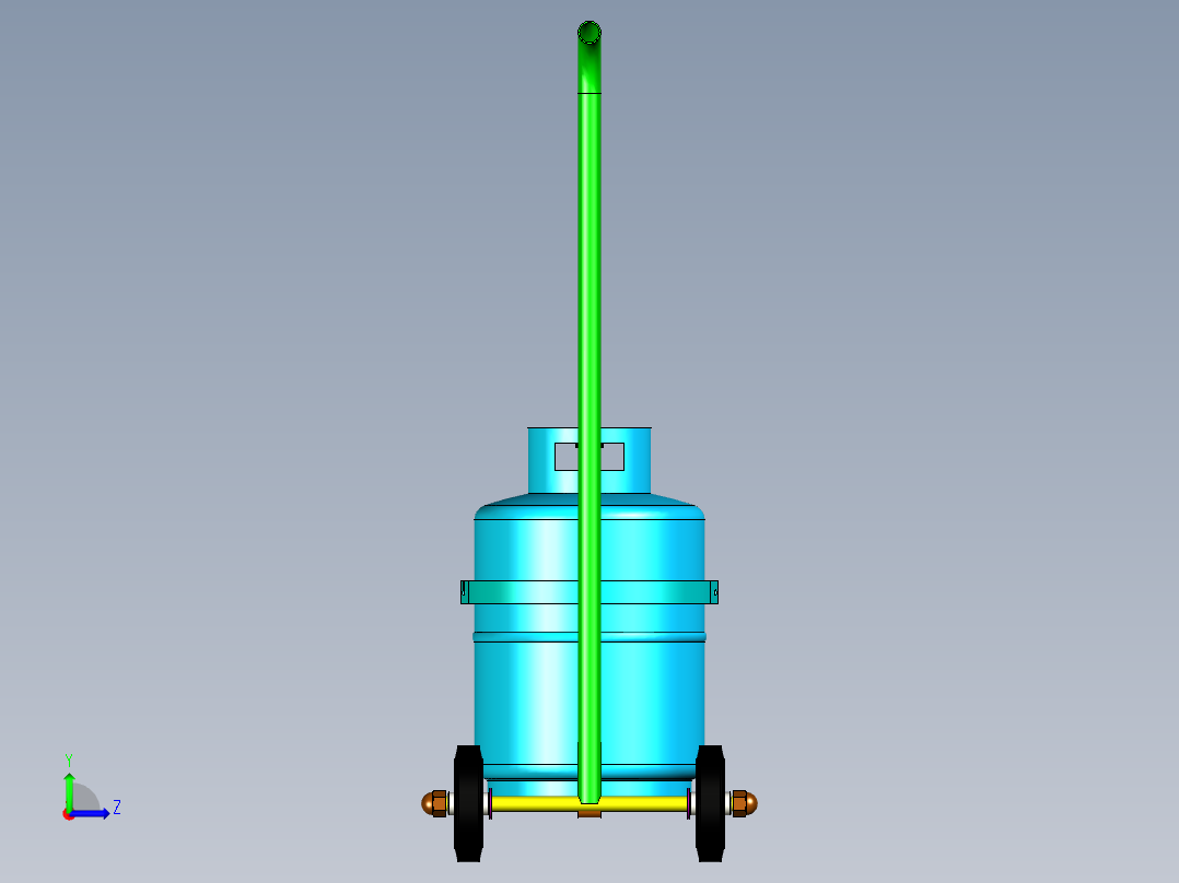 B3004608-燃气瓶推车左视图