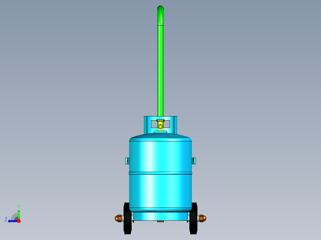 B3004608-燃气瓶推车右视图