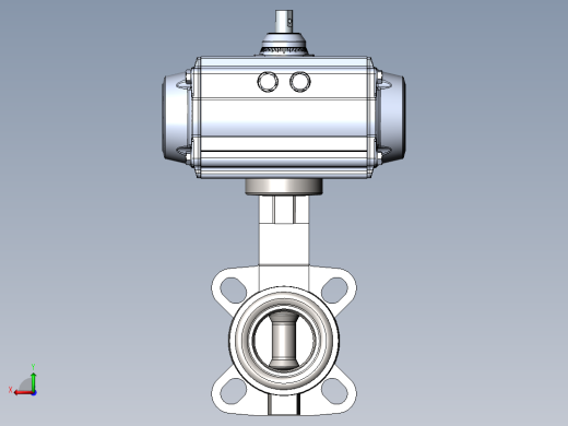 Burkert+型+8802,+DN50+蝶阀,+带气动控制器和电动执行器后视缩略图
