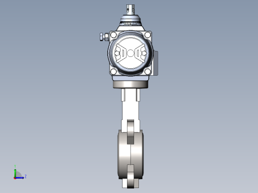 Burkert+型+8802,+DN50+蝶阀,+带气动控制器和电动执行器左视缩略图