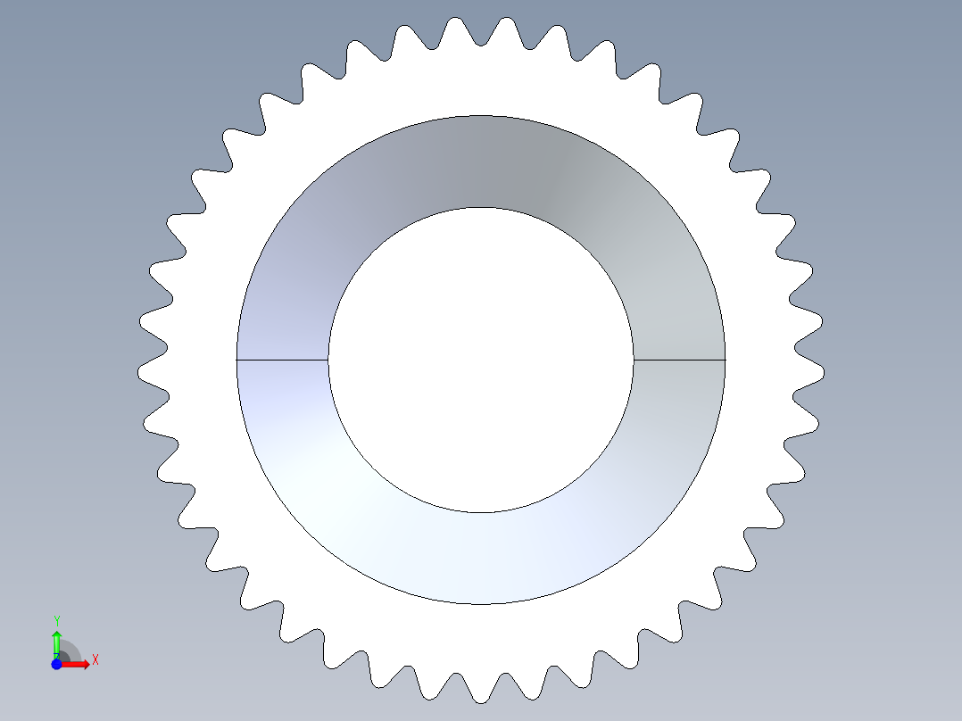 齿轮前视图
