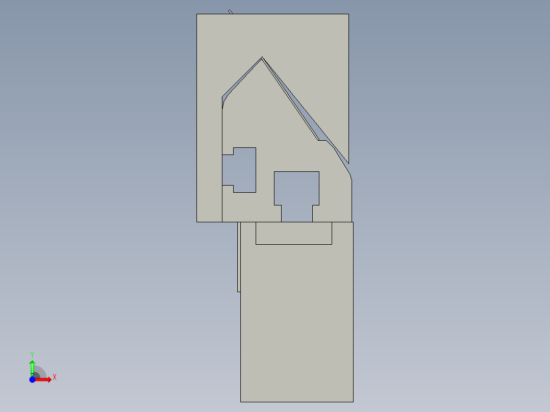 GPG-C机型刮刀380MM最短尺寸螺丝固定间距176MM)-副本前视图