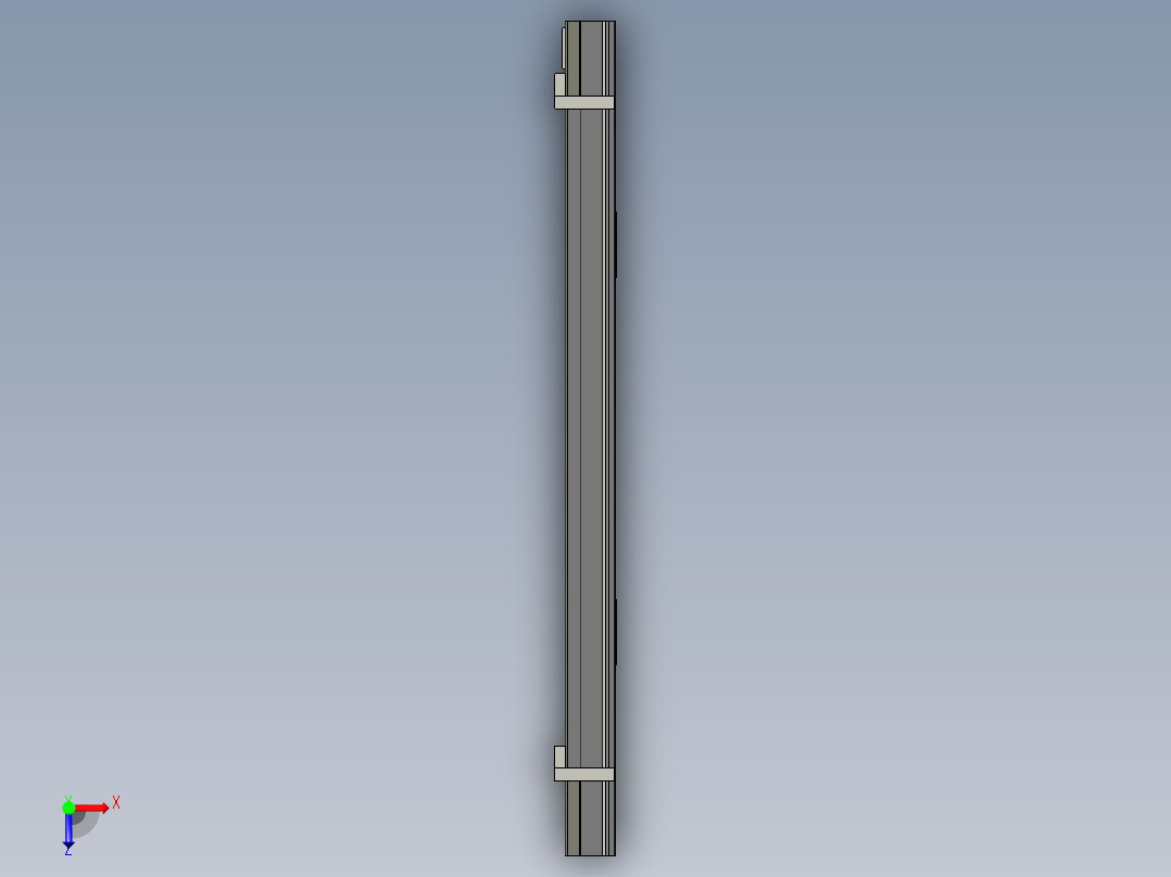 GPG-C机型刮刀380MM最短尺寸螺丝固定间距176MM)-副本俯视图