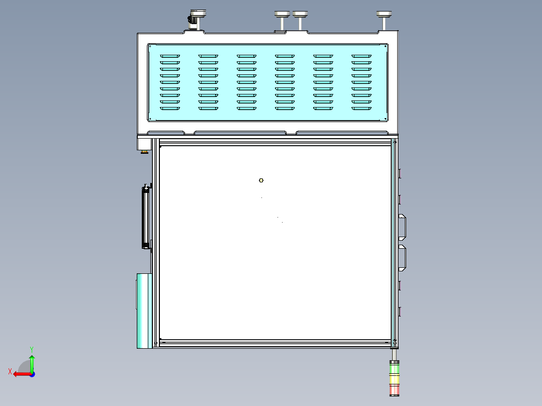 手机贴标机后视图