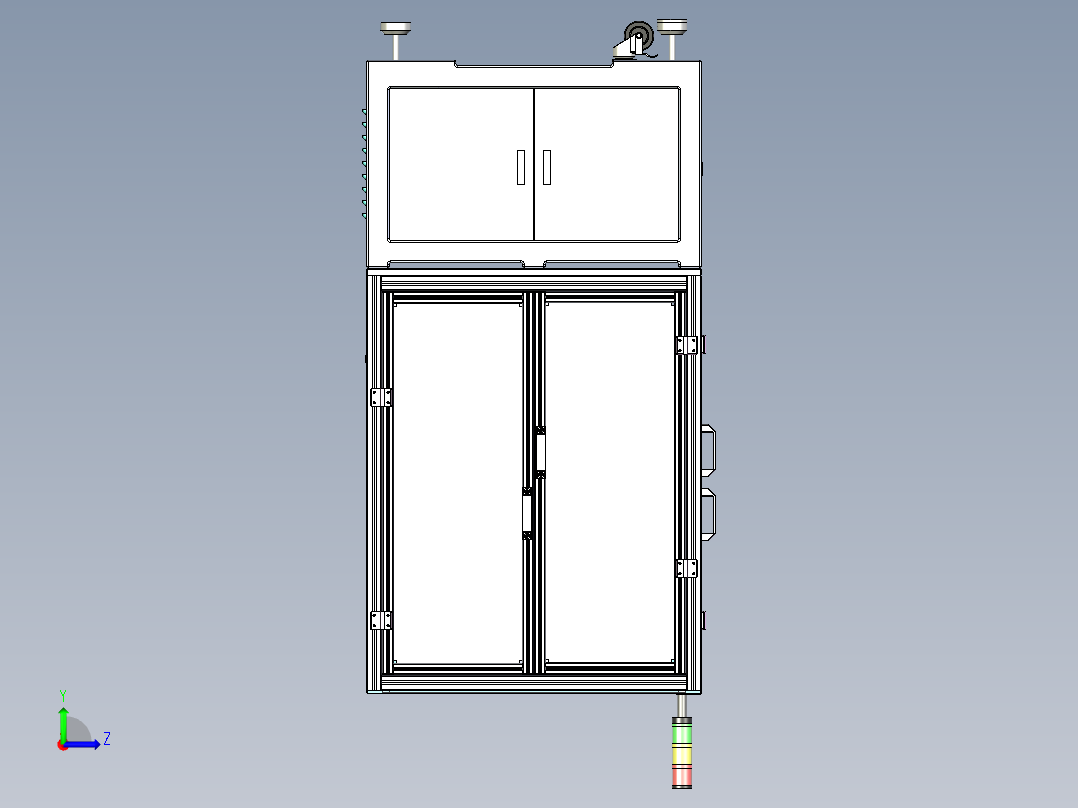 手机贴标机左视图