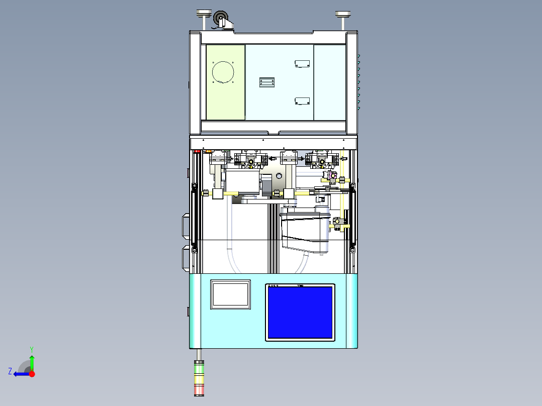 手机贴标机右视图