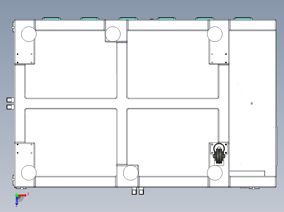 手机贴标机俯视图