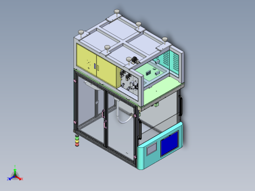 手机贴标机正等轴测缩略图