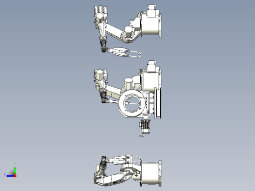 薄铁板多工位机器人点焊设计右视缩略图