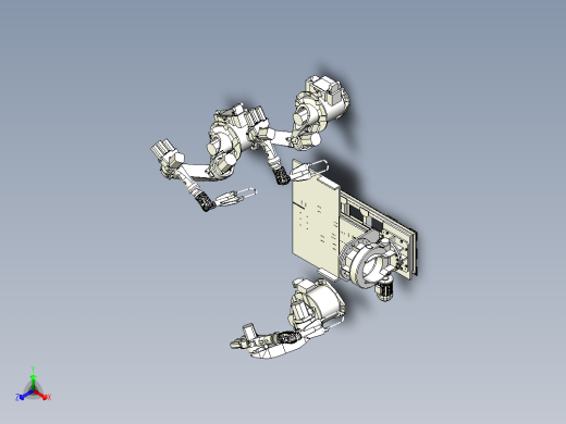 薄铁板多工位机器人点焊设计正等轴测缩略图