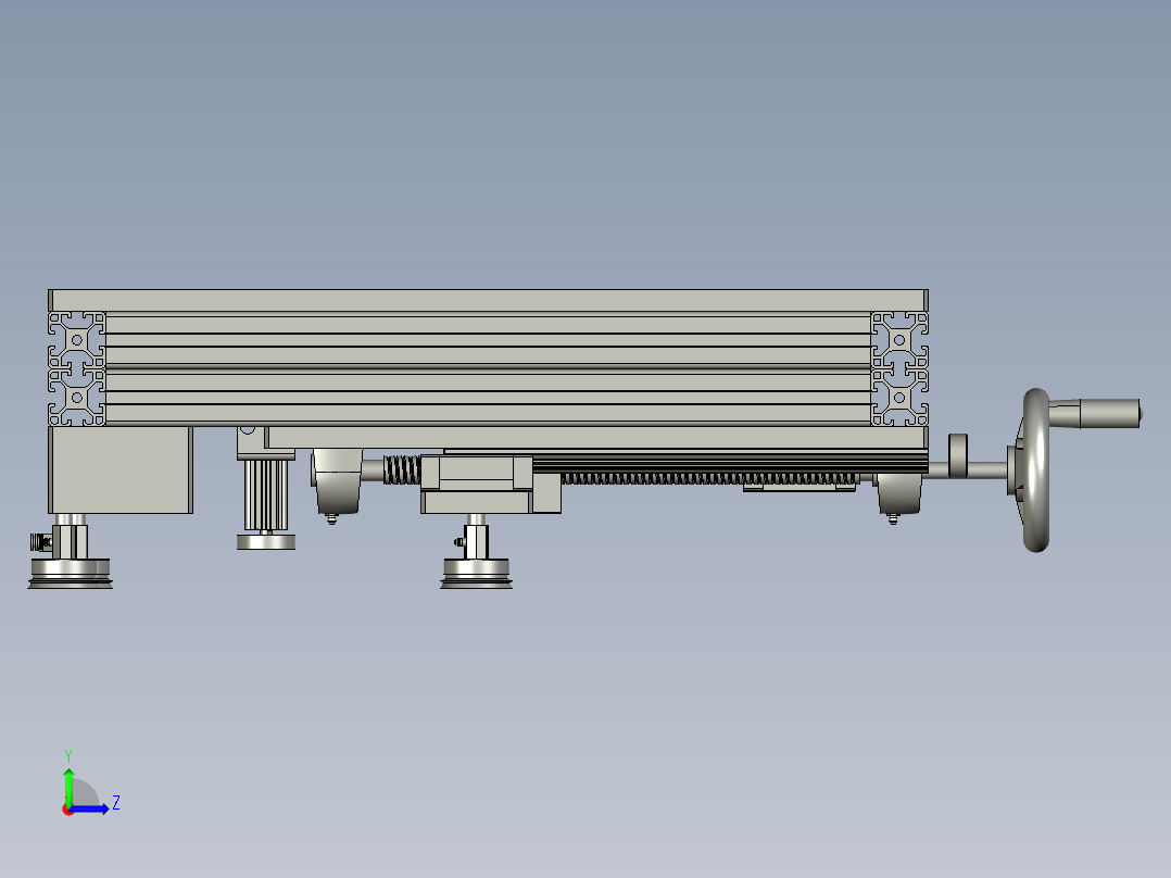 装箱机器人夹具左视图