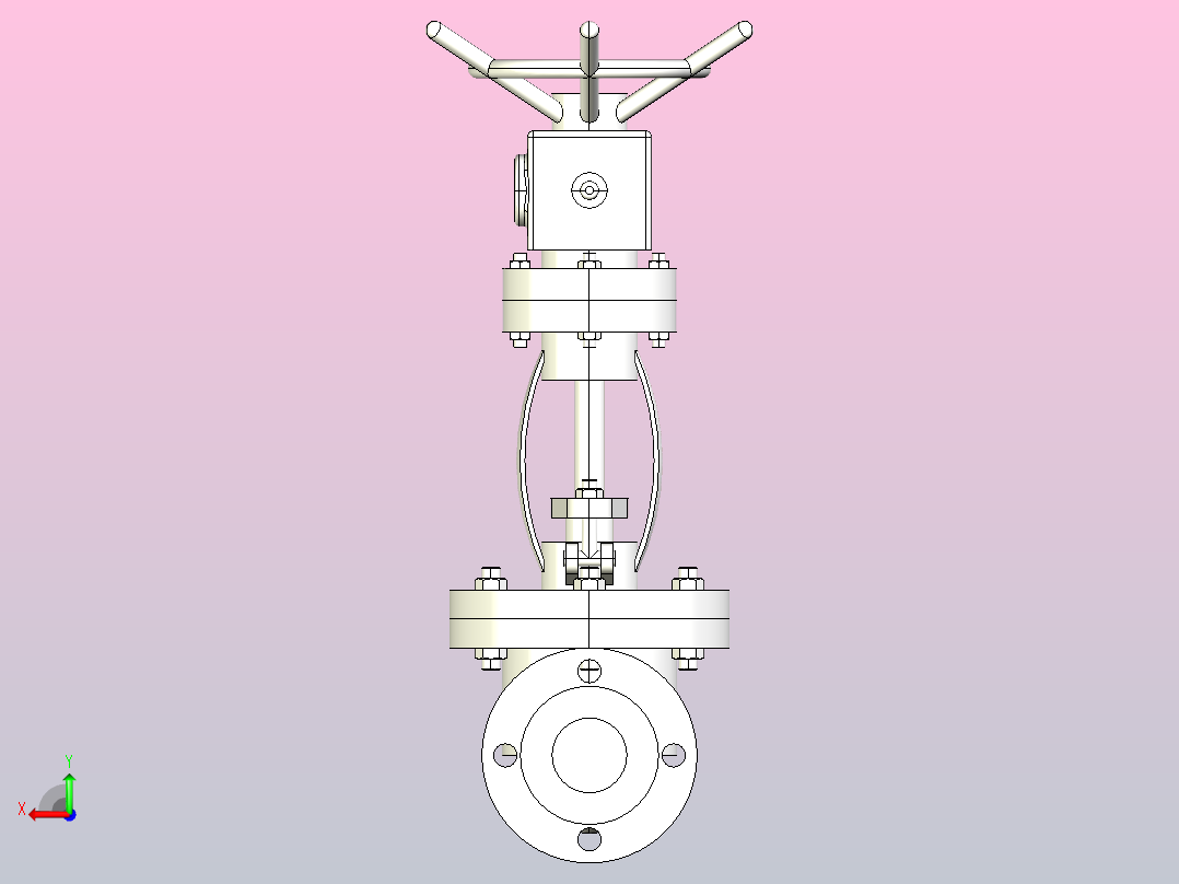 J41-941-100国标截止阀[80]后视图