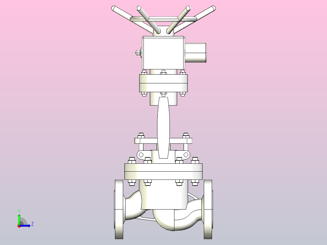 J41-941-100国标截止阀[80]左视图