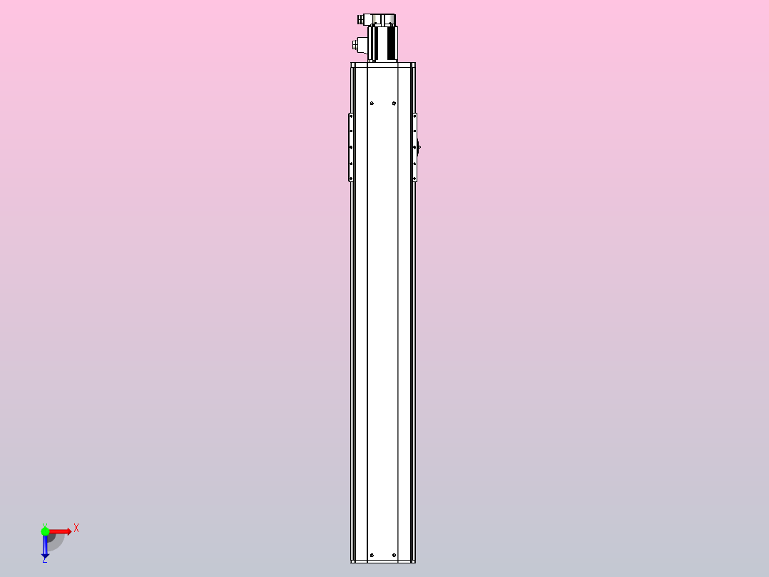 日规模组半封闭丝杆TPA-HNR-220D-3210C-L1200-M-C-P1K-N3俯视图