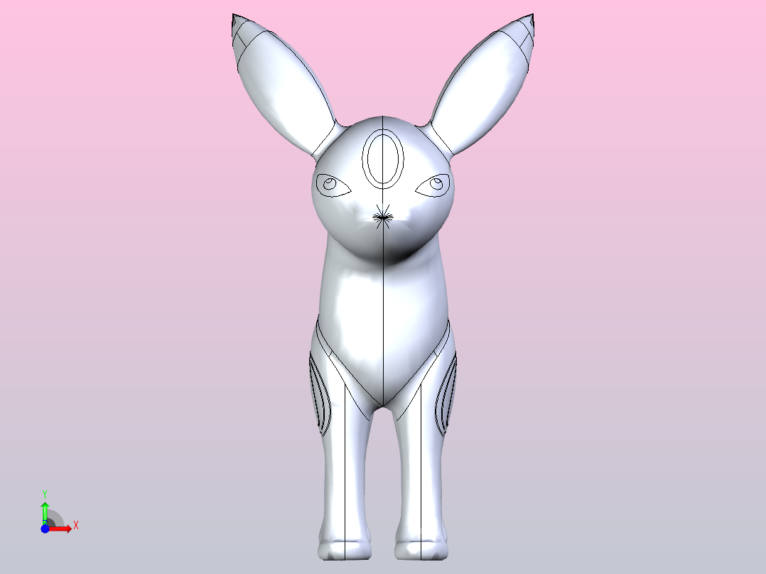 Umbreon - 神奇宝贝前视图