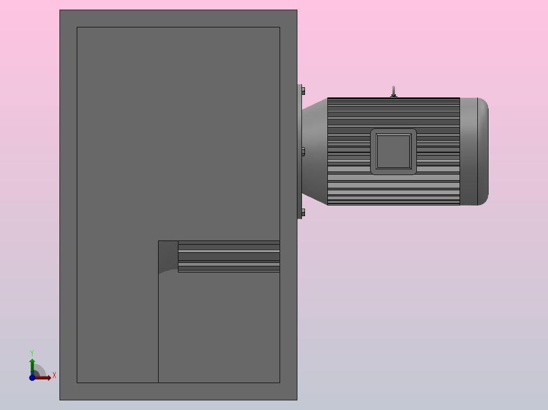 CF系列厨房排烟管道风机[CF3.5-6]前视图