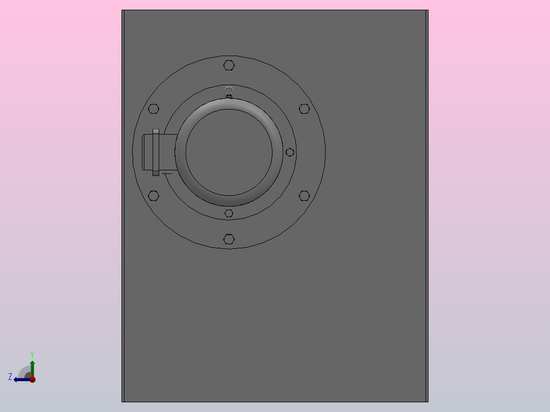 CF系列厨房排烟管道风机[CF3.5-6]右视图