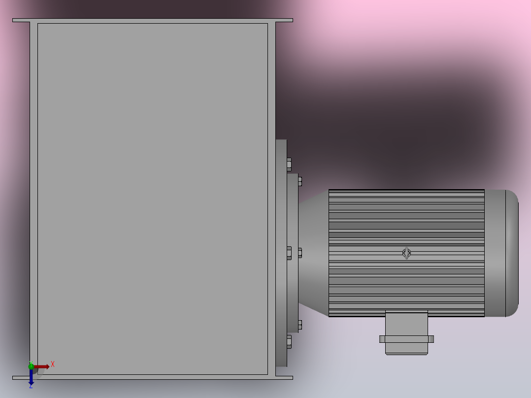 CF系列厨房排烟管道风机[CF3.5-6]俯视图