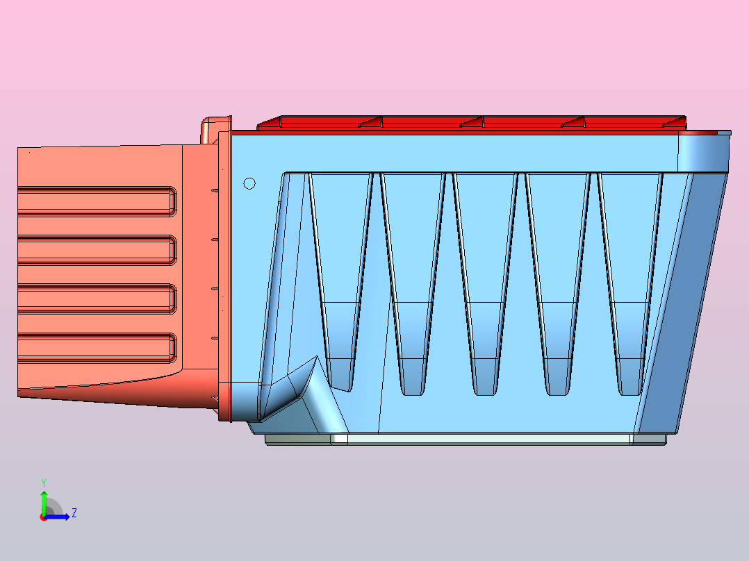 22英寸冷却器左视图